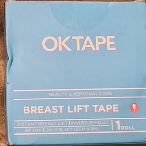 OK TAPE PRO Breast Lift Tape 2inch x Long Roll 16ft Free Cut Tape Elastic Ath...